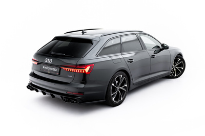 Rear Valance + Exhaust Ends Imitation Audi A6 Sedan / Avant C8 / C8 Facelift