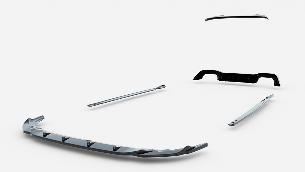 Set of Splitters Volkswagen Golf R Hatchback Mk8