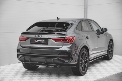 Rear Splitter (with vertical bars) Audi Q3 Sportback S-Line F3