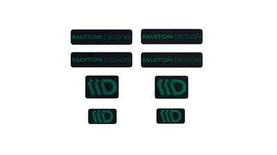 Black and Green 3D Sticker Set Maxton Design