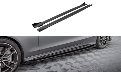 Street Pro Side Skirts Diffusers + Flaps Mercedes-AMG C43 Coupe / Cabrio C205  Facelift / A205 Facelift