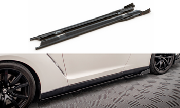 Side Skirts Diffusers + Flaps Nissan GTR R35 Facelift