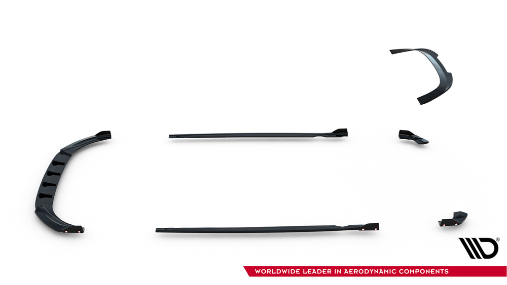 Set of Splitters V.3 Volkswagen Golf R Hatchback Mk8 Facelift