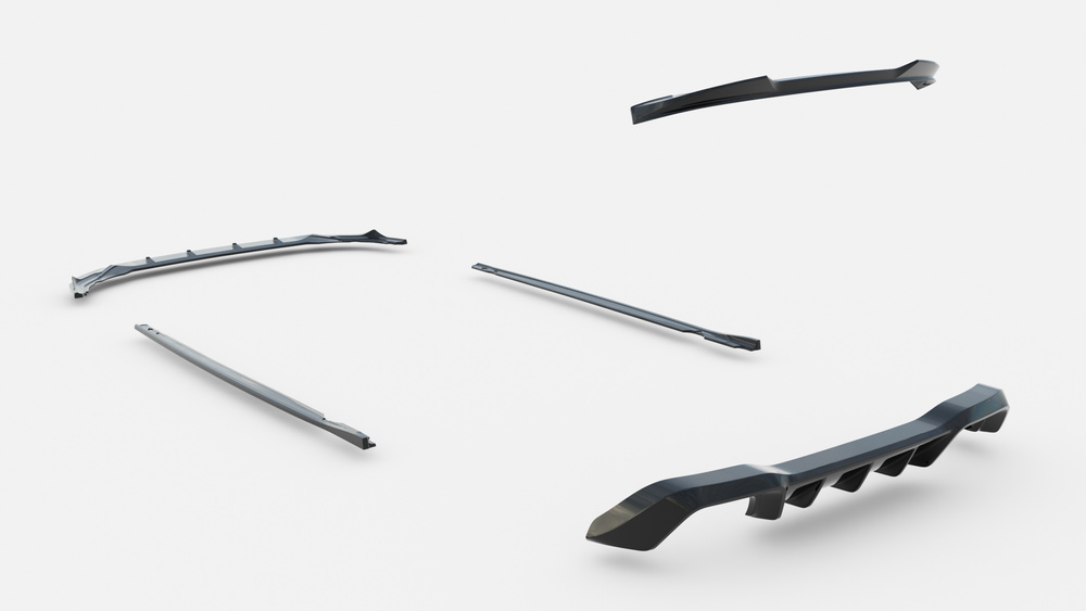 Set of Splitters Volkswagen Golf R Hatchback Mk8