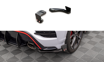 Rear Side Splitters V.1 + Flaps Hyundai Kona N Mk1