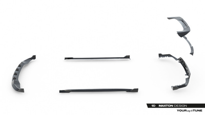 Set of Prepreg Carbon Fiber Splitters BMW X5 M-Pack G05 