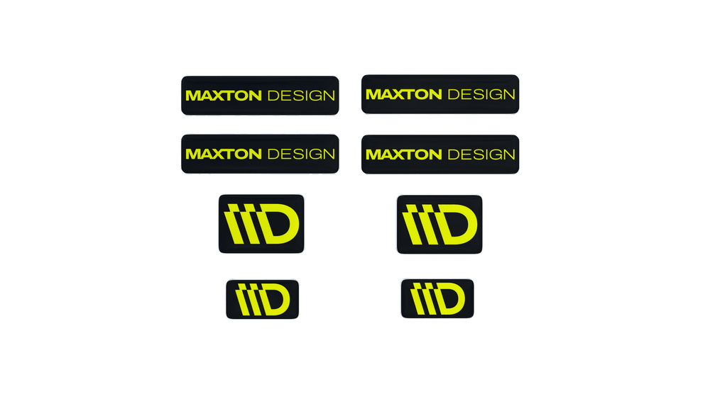 Black and Lime 3D Sticker Set Maxton Design