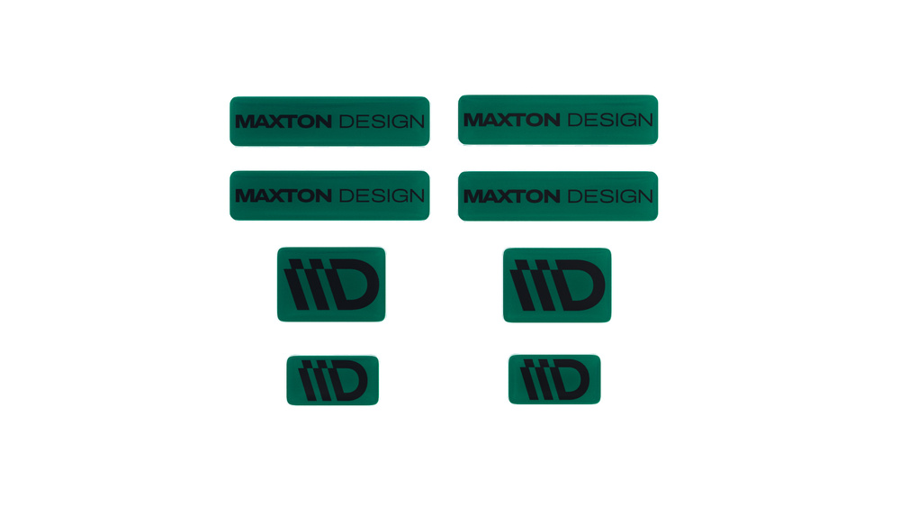 Green and Black 3D Sticker Set Maxton Design