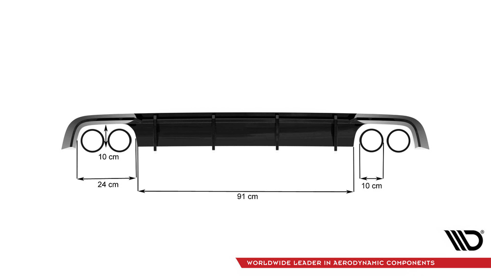 Rear Valance V.1 Audi S6 C7 Facelift