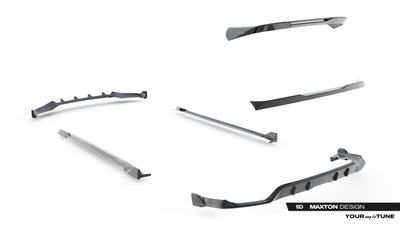 Set of Prepreg Carbon Fiber Splitters BMW X5 M-Pack G05 