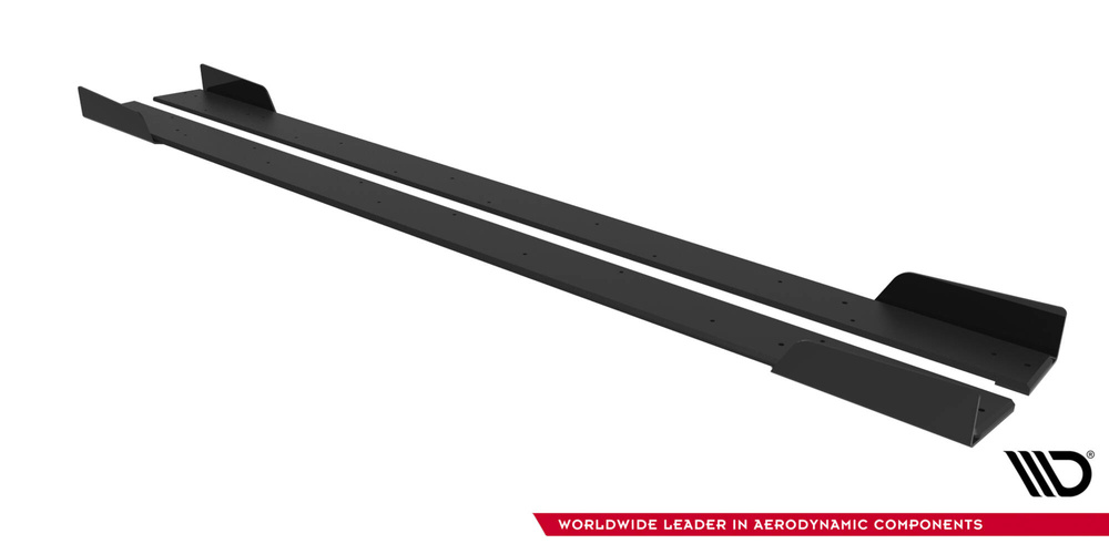 Street Pro Side Skirts Diffusers + Flaps Mitsubishi Lancer EVO X