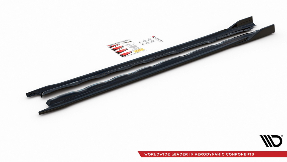 Side Skirts Diffusers V.2 Volkswagen Golf Mk8