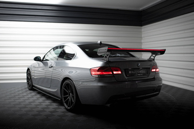 Carbon Spoiler With External Brackets Uprights + LED BMW 3 / M3 Coupe E92