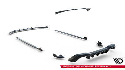 Set of Splitters V.4 Volkswagen Golf R Hatchback Mk8 Facelift