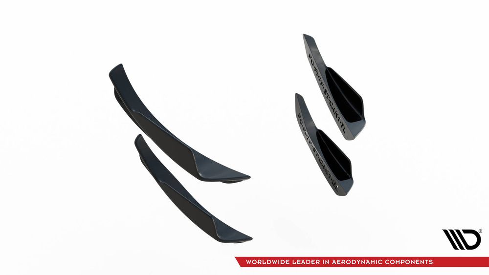 Front Bumper Wings (Canards) Ford Fiesta 7 ST Facelift 