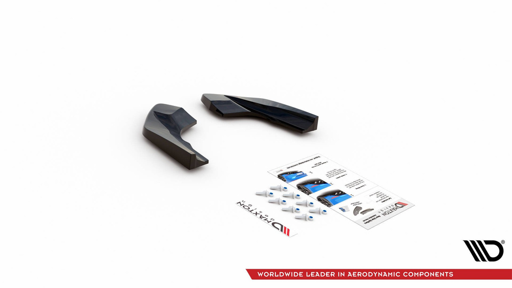 Rear Side Splitters V.2 for Volkswagen Golf R Hatchback Mk8