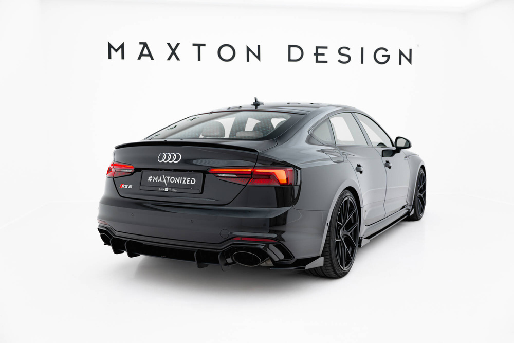 Street Pro Rear Side Splitters + Flaps Audi RS5 Coupe / Sportback F5