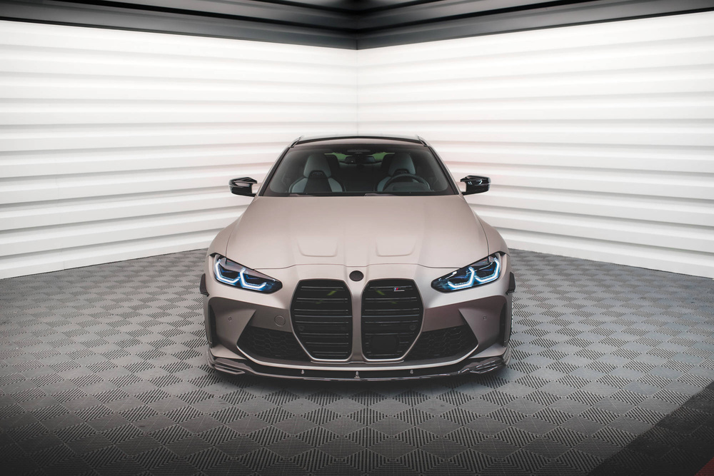 Prepreg Carbon Fiber Front Splitter V.2 BMW M4 G82 / G82 Facelift