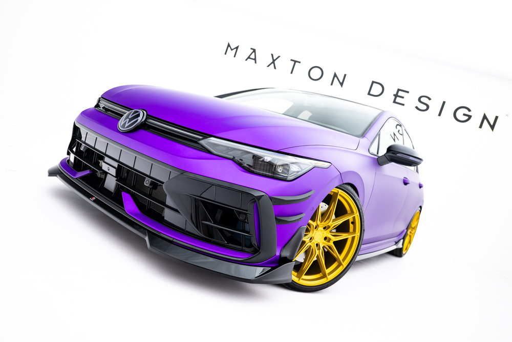 Front Splitter V.4 Volkswagen Golf R Hatchback Mk8 Facelift