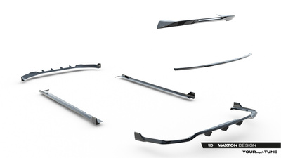 Set of Prepreg Carbon Splitters BMW X7 M-Pack G07 