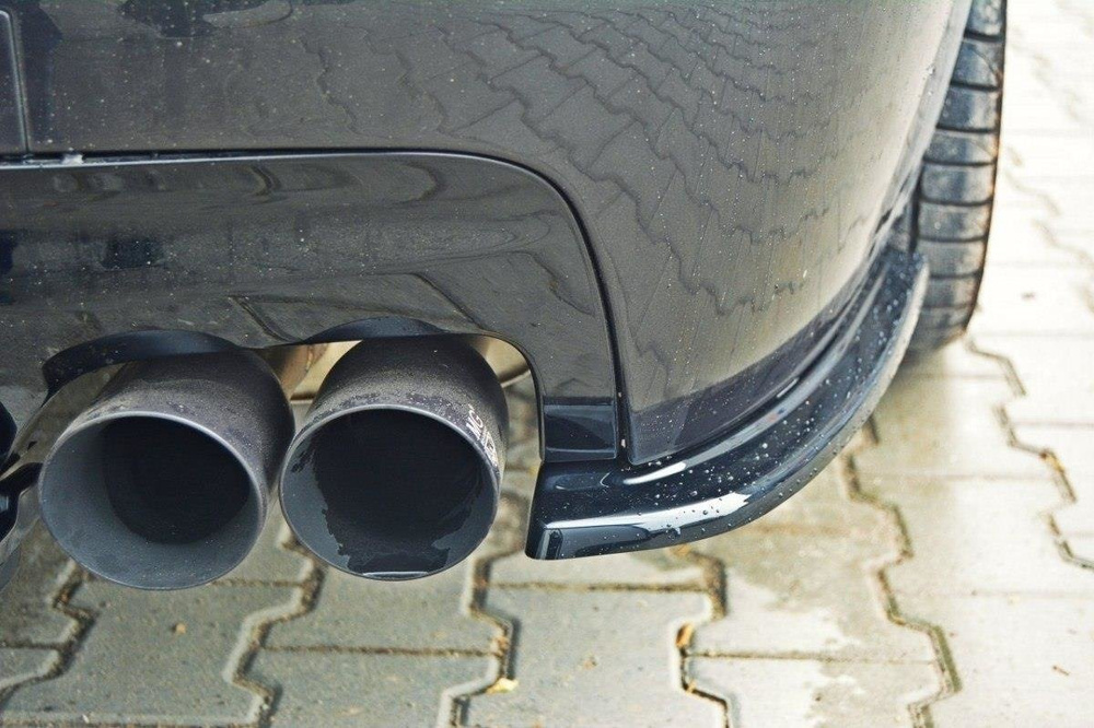 REAR SIDE SPLITTERS for BMW 5 M-Pack Sedan /Touring  F10/F11 (fits two double exhaust ends)