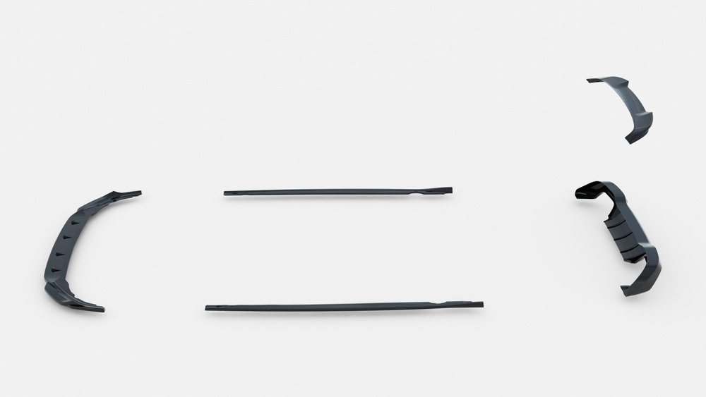 Set of Splitters Volkswagen Golf R Hatchback Mk8