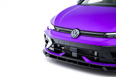 Front Splitter V.3 + Flaps Volkswagen Golf R Hatchback / Variant Mk8 Facelift