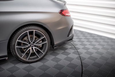 Rear Splitter (with vertical bars) Mercedes-AMG C43 Coupe / Cabrio C205 Facelift / A205 Facelift