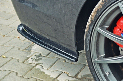 REAR SIDE SPLITTERS for BMW 5 M-Pack Sedan /Touring  F10/F11 (fits two double exhaust ends)