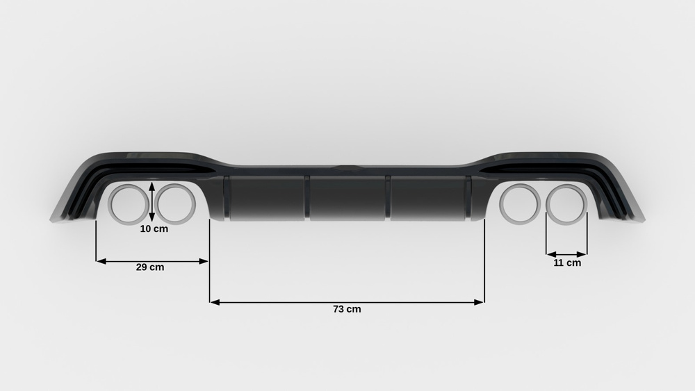 Rear Valance V.2 Volkswagen Golf R Hatchback Mk8