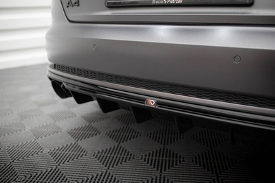 Rear Valance V.1 Audi A4 S-line B9 (Version with single exhaust tips on one side)