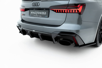 Prepreg Carbon Fiber Rear Diffuser Audi RS6 C8 / C8 Facelift (version without towbar)