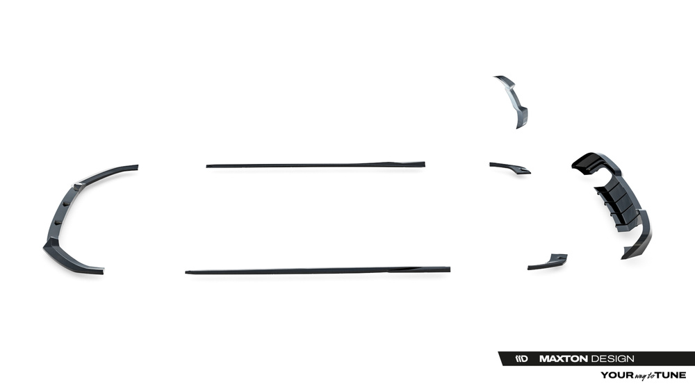 Set of Splitters Audi S3 Sportback 8V Facelift