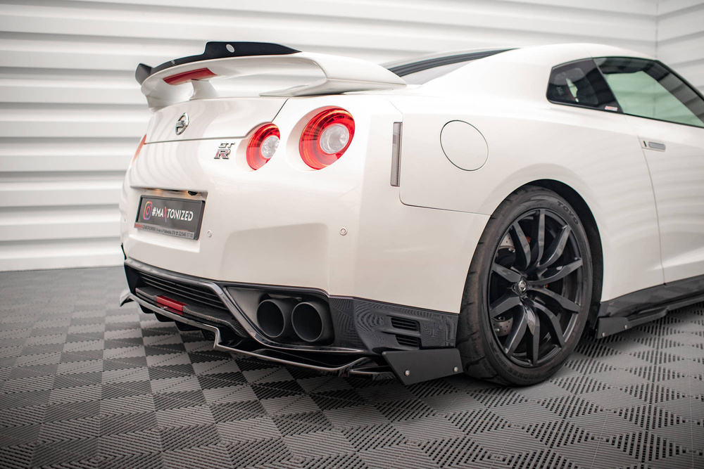 Rear Splitter + Flaps for Nissan GTR R35 Facelift