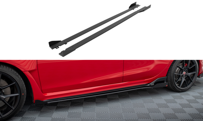 Street Pro Side Skirts Diffusers + Flaps Honda Civic Type-R Mk 11