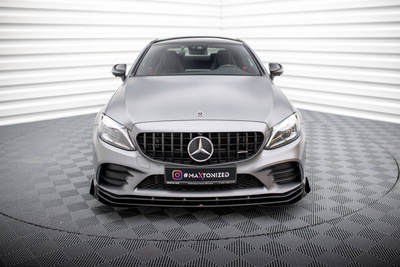 Street Pro Front Splitter + Flaps Mercedes-AMG C43 Coupe / Cabrio C205  Facelift / A205 Facelift