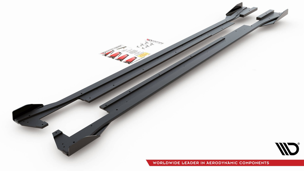 Street Pro Side Skirts Diffusers + Flaps Volkswagen Arteon R-Line Sedan / Shooting Brake Mk1