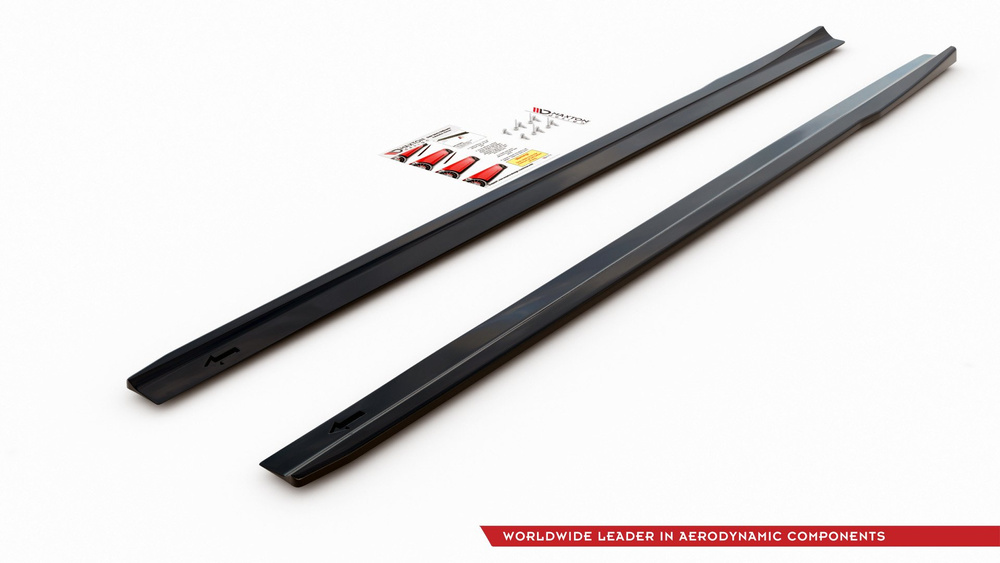 Side Skirts Diffusers V.1  Mercedes A35 AMG / AMG-Line W177 