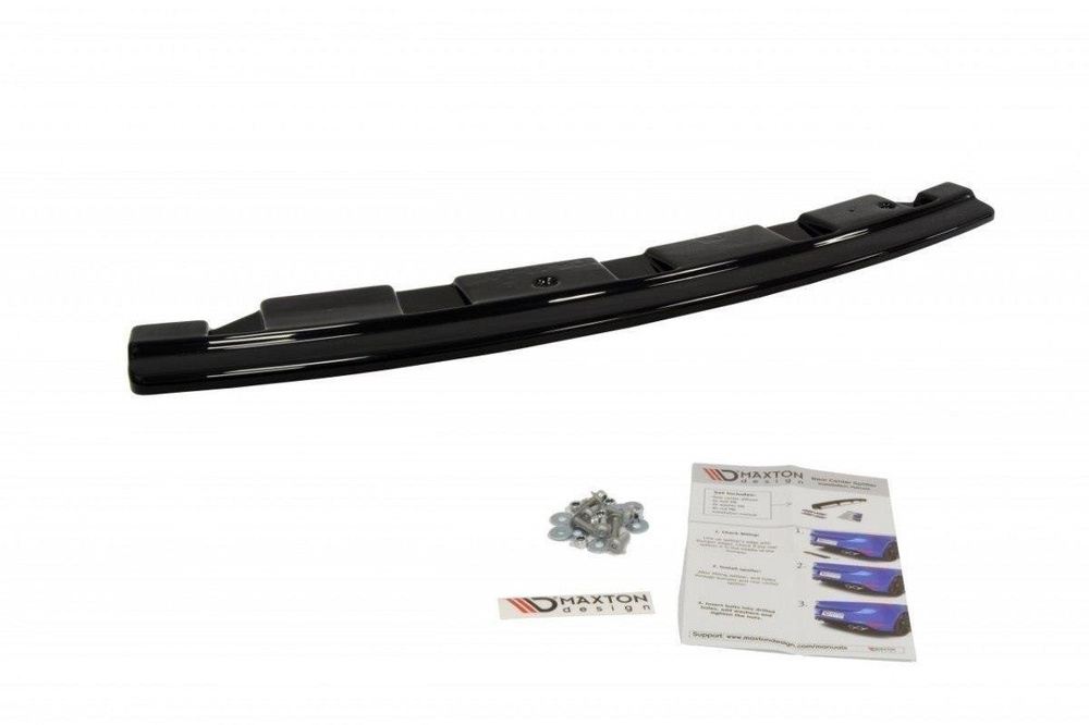 Rear Splitter for BMW 5 M-Pack Sedan/Touring F10/F11 - without vertical bars (fits two double exhaust ends)