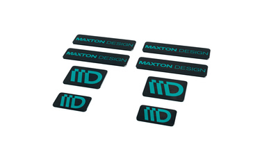 Black and Turquoise 3D Sticker Set Maxton Design
