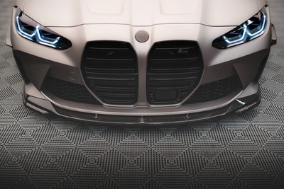 Prepreg Carbon Fiber Front Splitter V.2 BMW M4 G82 / G82 Facelift