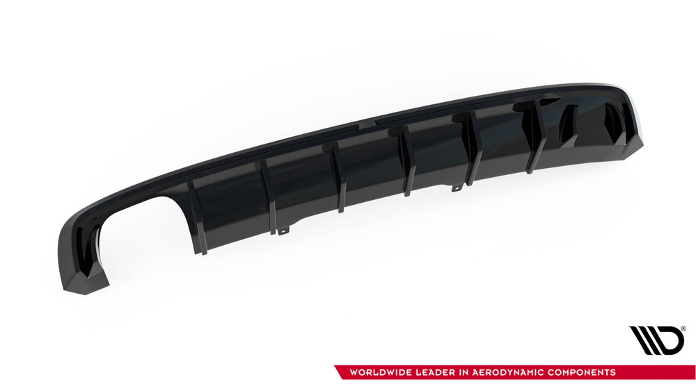 Rear Valance Audi A4 S-line B9 (Version with dual exhaust tips on one side)