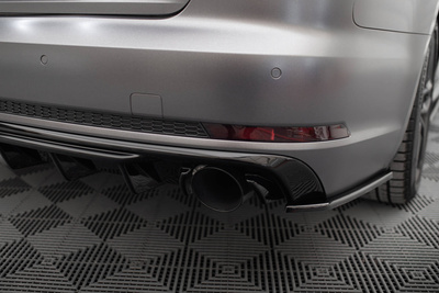 Rear Valance V.1 Audi A4 S-line B9 (Version with single exhaust tips on both sides)