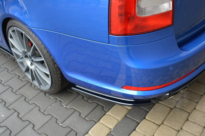 Rear Side Splitters Skoda Octavia RS Sedan / Combi Mk2 / Mk2 Facelift
