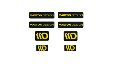 Black and Yellow 3D Sticker Set Maxton Design