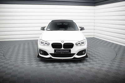 Street Pro Front Splitter V.3 + Flaps for BMW 1 F20 M-Pack Facelift / M140i 