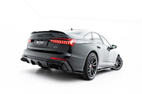 Rear Valance + Exhaust Ends Imitation Audi A6 S-Line / S6 C8 / C8 Facelift