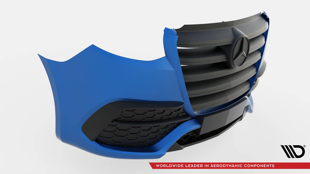 Front Bumper + Splitter Mercedes-Benz Sprinter Mk3