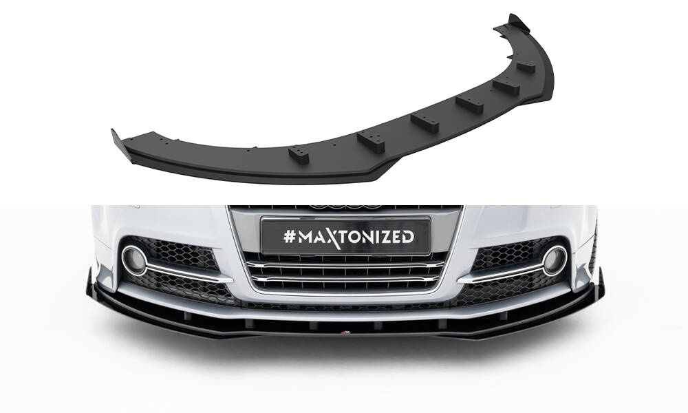 Street Pro Front Splitter + Flaps Audi TT S / TT S-Line 8J Facelift