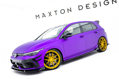 Side Skirts Diffusers V.2 + Flaps Volkswagen Golf R Mk8 Facelift